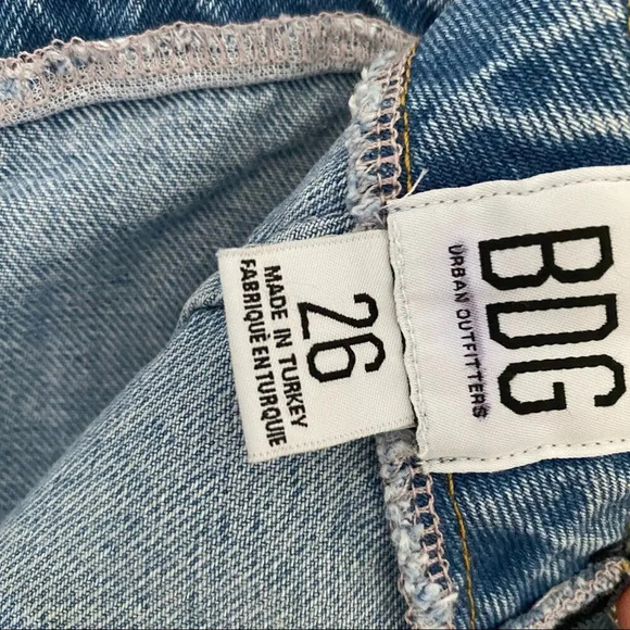 NWOT Urban Outfitters x BDG Button Down Cowgirl Core Denim Summer Skort - Picture 7 of 7